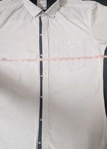 🖤🤍Men's White Dotted Button-Down Shirt