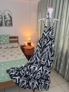 Ikat Print halter Maxi Dress