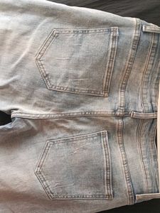 Light Wash Distressed Denim Jeans