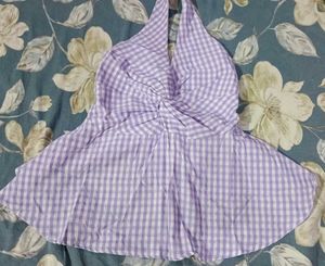 Lilac halter neck top