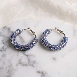 Sparkly Hoop Earrings