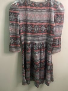 Cozy Patterned Mini Dress