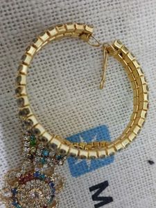 Exquisite Rhinestone Bracelet with Ring