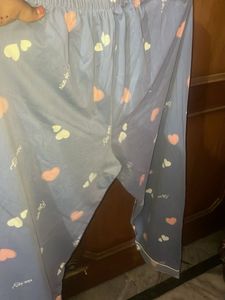 plus size Cute Heart Print Pajama Top