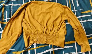 Vintage Mustard Yellow Blouse