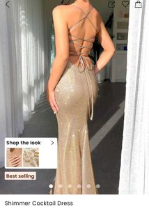 golden shimmer dress,savana