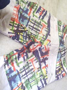Vibrant Abstract Print Men's Casual Shorts