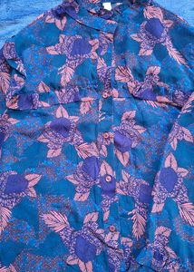 Retro Floral Print Blouse