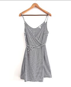 H&M Classic Striped Wrap Dress