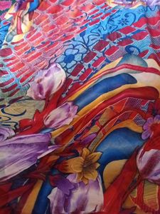 Vibrant Floral Print Saree