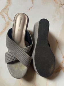 Sparkly Wedge Sandals