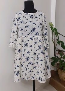 Floral Print Babydoll Dress
