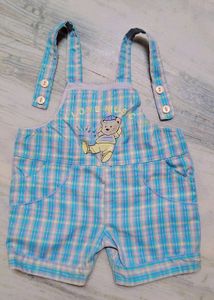 Cute Teddy Print Baby Dangri For Both Boys &amp; Girls