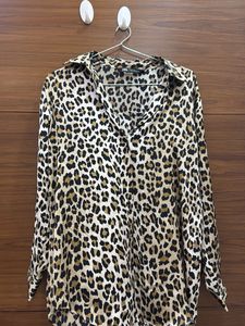 Zara Animal Print Top