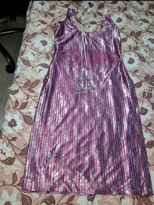 Sparkly Purple Mini kurta set