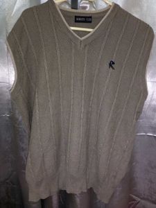 Korean Style Tan Unisex Knit Vest