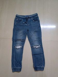Boys Blue Denim Jogger Jeans