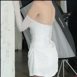Sparkling Strapless Mini Dress