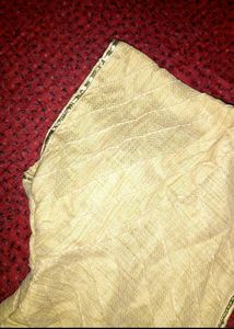 Beige Kurti with Silver Detail