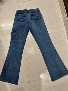 Vintage Bootcut Cargo Jeans