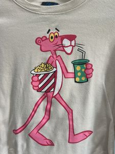 Pink Panther Graphic Long Sleeve Crop Top