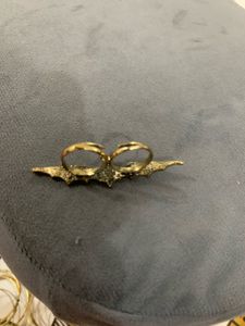 Unique Bat Wing Double Ring