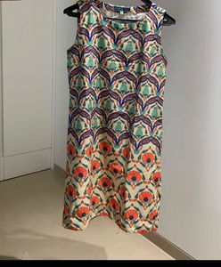 Patterned Sleeveless Dress