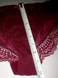 Burgundy Lace Panties 40-42 size