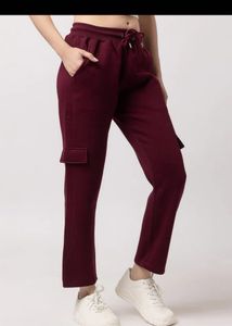 Maroon Cargo Sweatpants