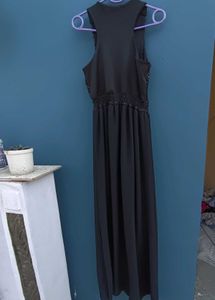 Elegant Black Maxi Party Dress