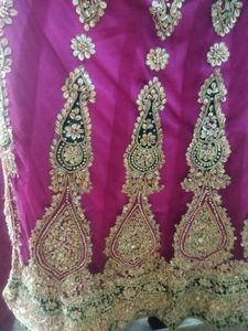 Brand New Lahnga With Patti Work. It's New. Wear Only One Time In My Reception.