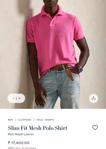 Ralph Lauren Polo Shirt Pink XL