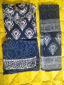 Summer Friendly  Kurta Palazzo Dupatta Set