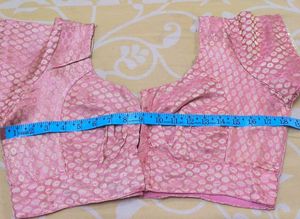 Pink Brocade Blouse