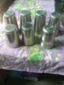 Set of 7 Steel Glasses
