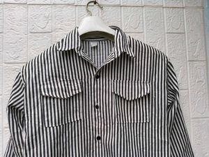New with tag Striped Button-Up Shirt Pocket