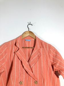 Coral Strips Crop Top(Women’s)
