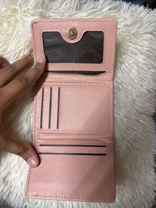 Chic Woven Pink Wallet
