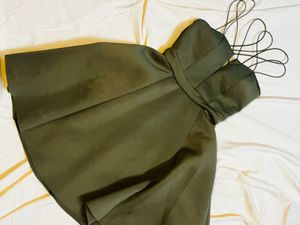 Olive Green Strappy Mini Dress