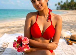 Vibrant Red Halter Top
