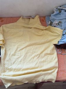Yellow Short Sleeve Polo Top