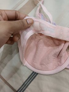Charming Pink Lace Bra