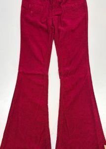 corduroy burgundy Bell Bottom Pants