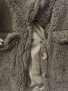 Cozy Black Teddy Cropped Jacket