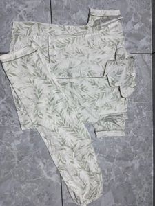 Women's Leaf Print Kurta Set