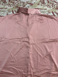 Chic Satin Collared Blouse