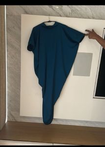 Stylish Deep Teal Blue Kaftan Style Dress
