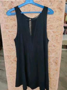 Forever 21 stylish black flowy dress