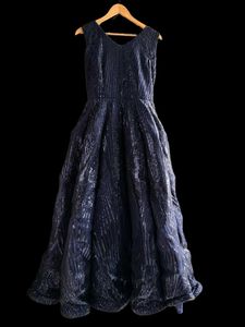 Sparkling Navy Blue Evening Gown
