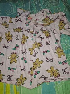 Cute Gingerbread Man Pajama Set